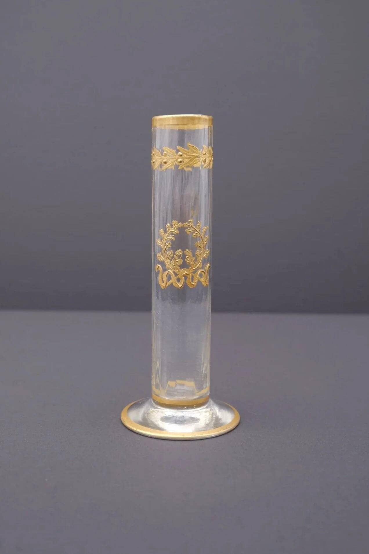 Vase Soliflore en verre Napoléon III