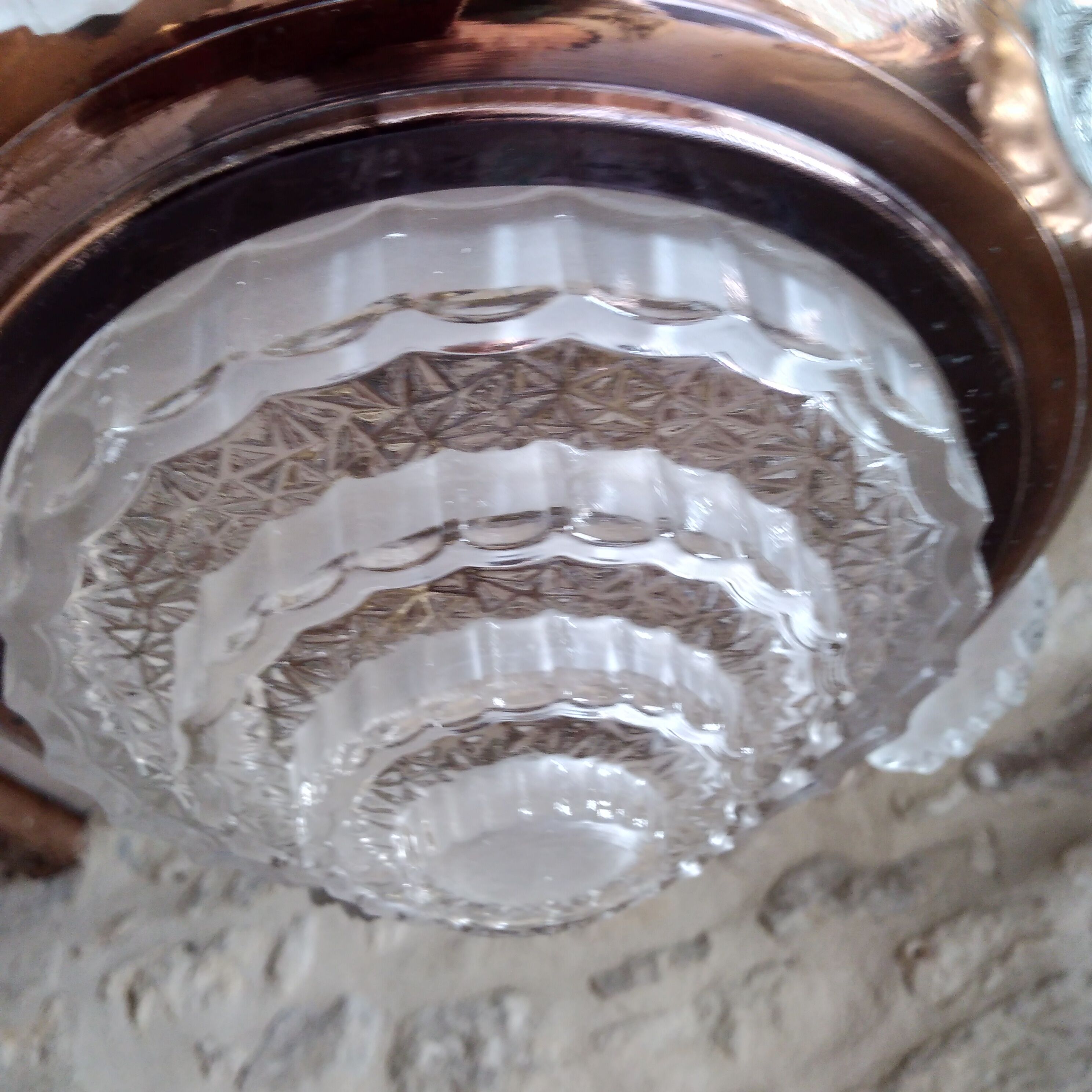 Art Deco pendant lamp glass building