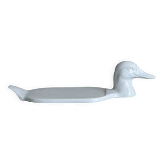 White porcelain foie gras dish