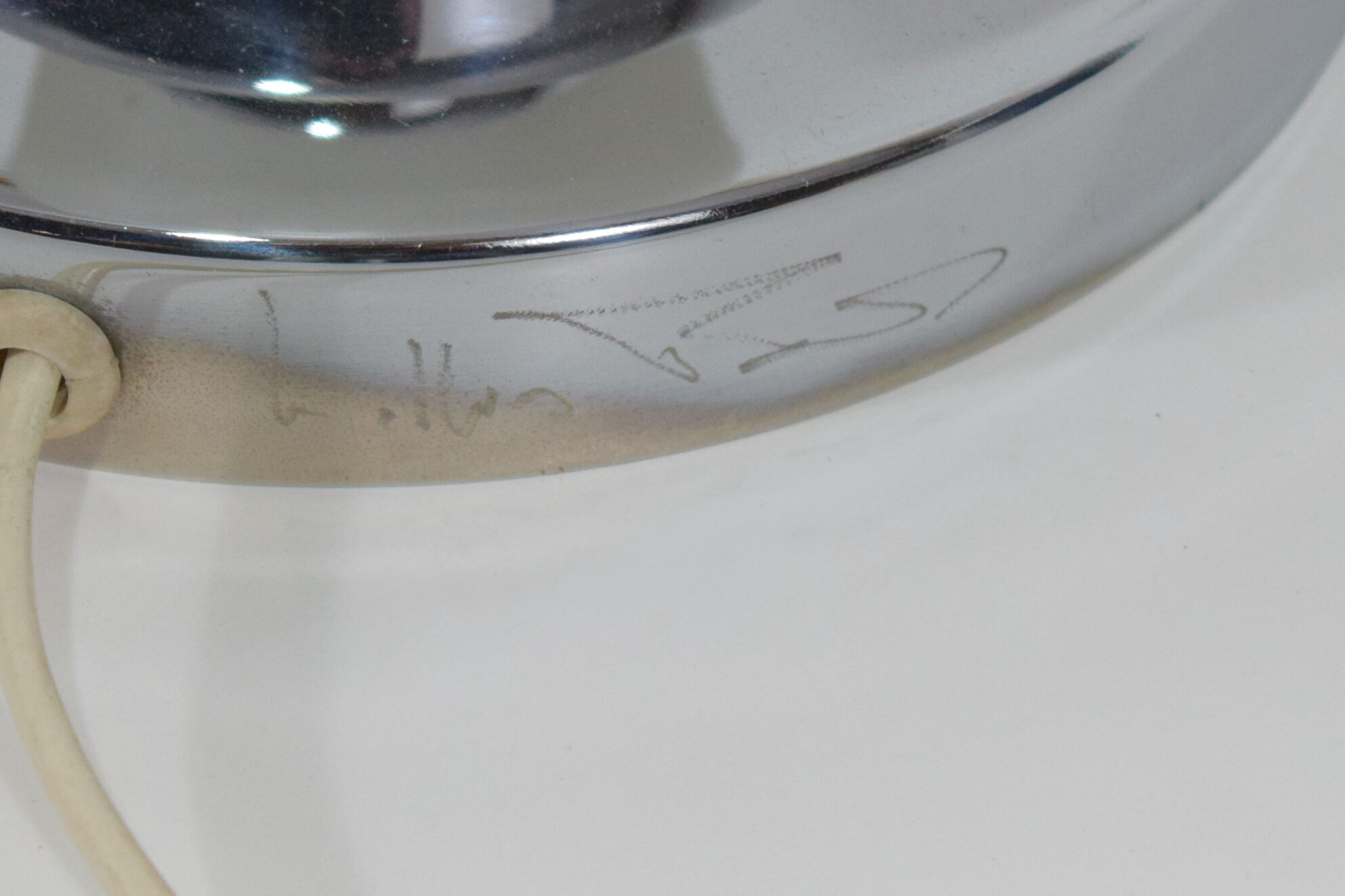 Georges Mathias lamp, chrome glass