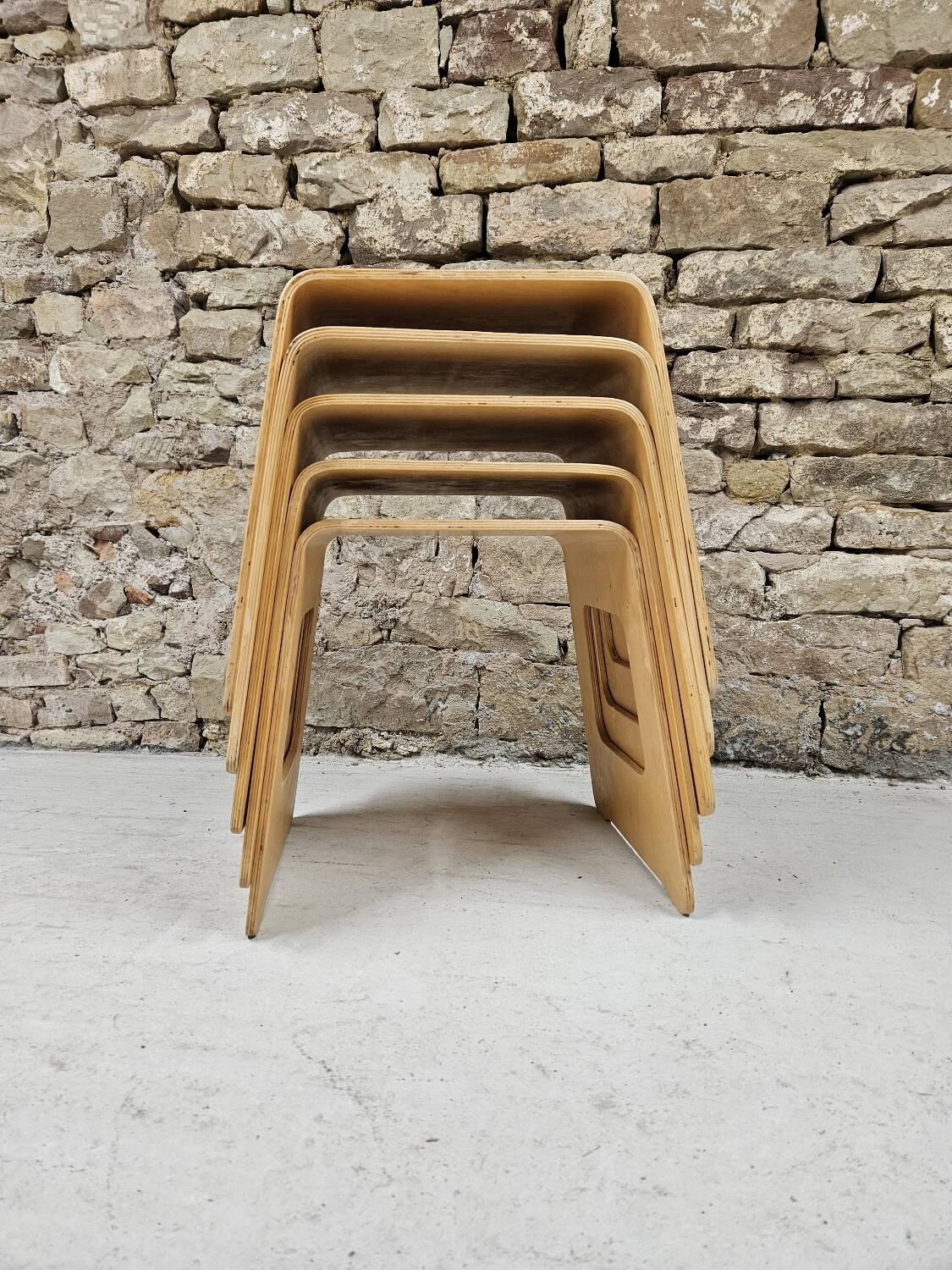 Lot 5 tabourets Lisa Noringer pour Ikea 2000"