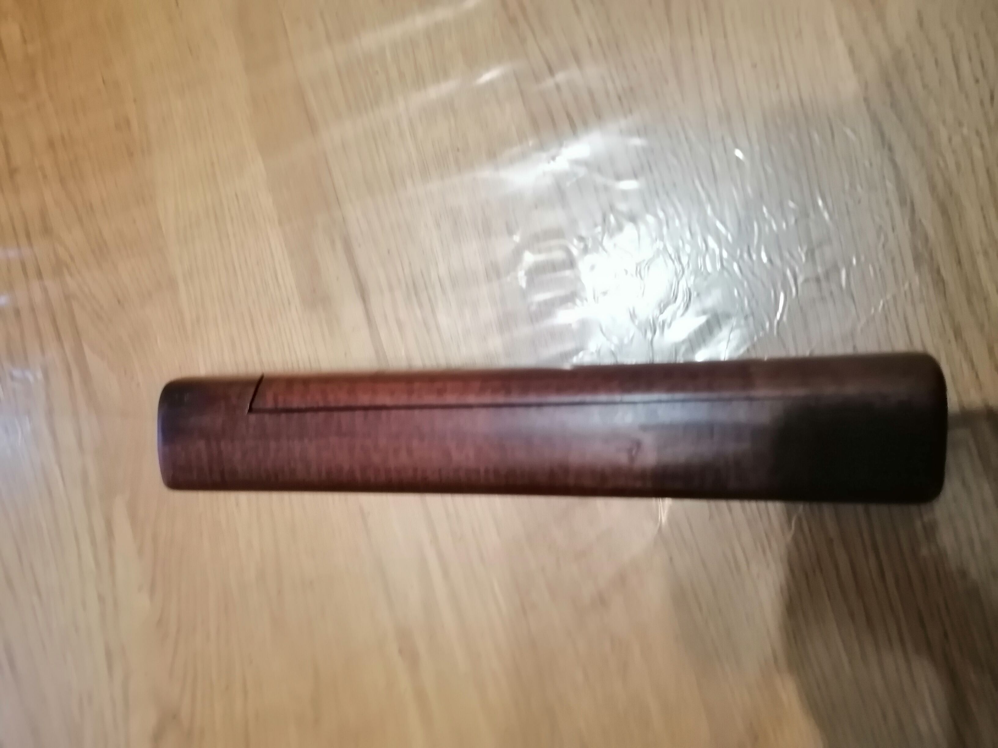 Ebony wooden pen storage box