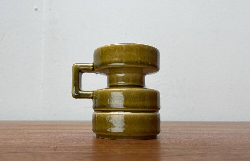 Mid-century West German pottery candlestick WGP by Cari Zalloni for Steuler, 1960s.