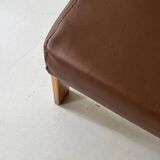 Modernist wooden armchair by Bauman, 1970 design.