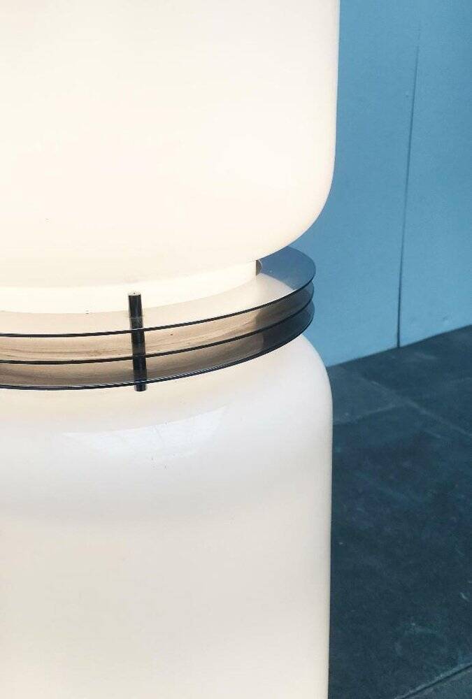 Mid-century Italian space age glass floor lamp from the 1960s.