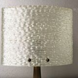 Vintage table lamp with plastic hood, 70s