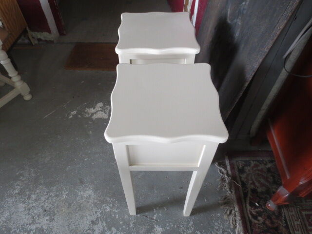 Pair of painted wooden nightstands