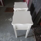 Pair of painted wooden nightstands