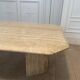Travertine coffee table, Italy, 1980s