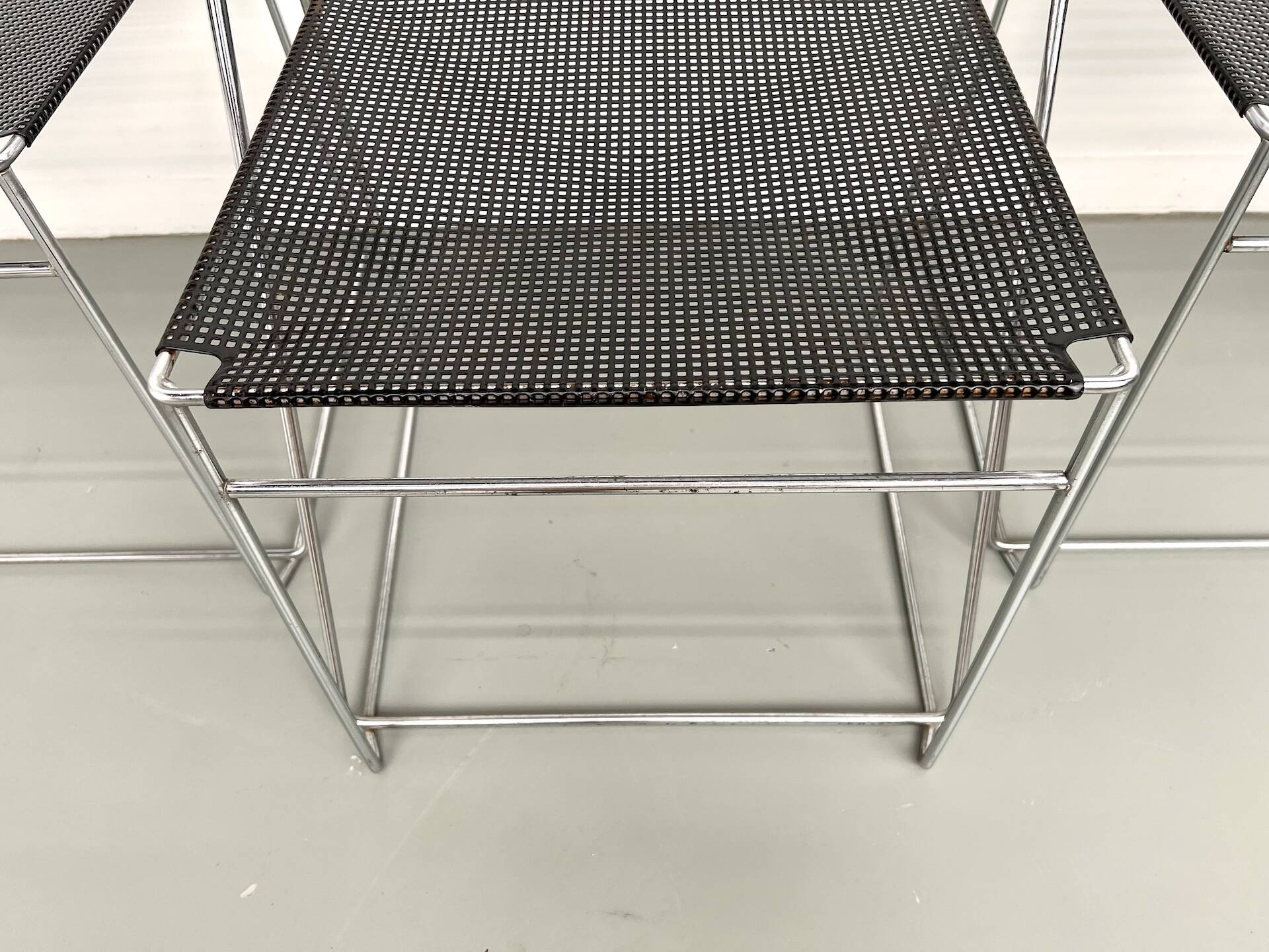 Set of 6 Nuova X-Line chairs, 1977