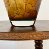 Mouth-blown glass vase.