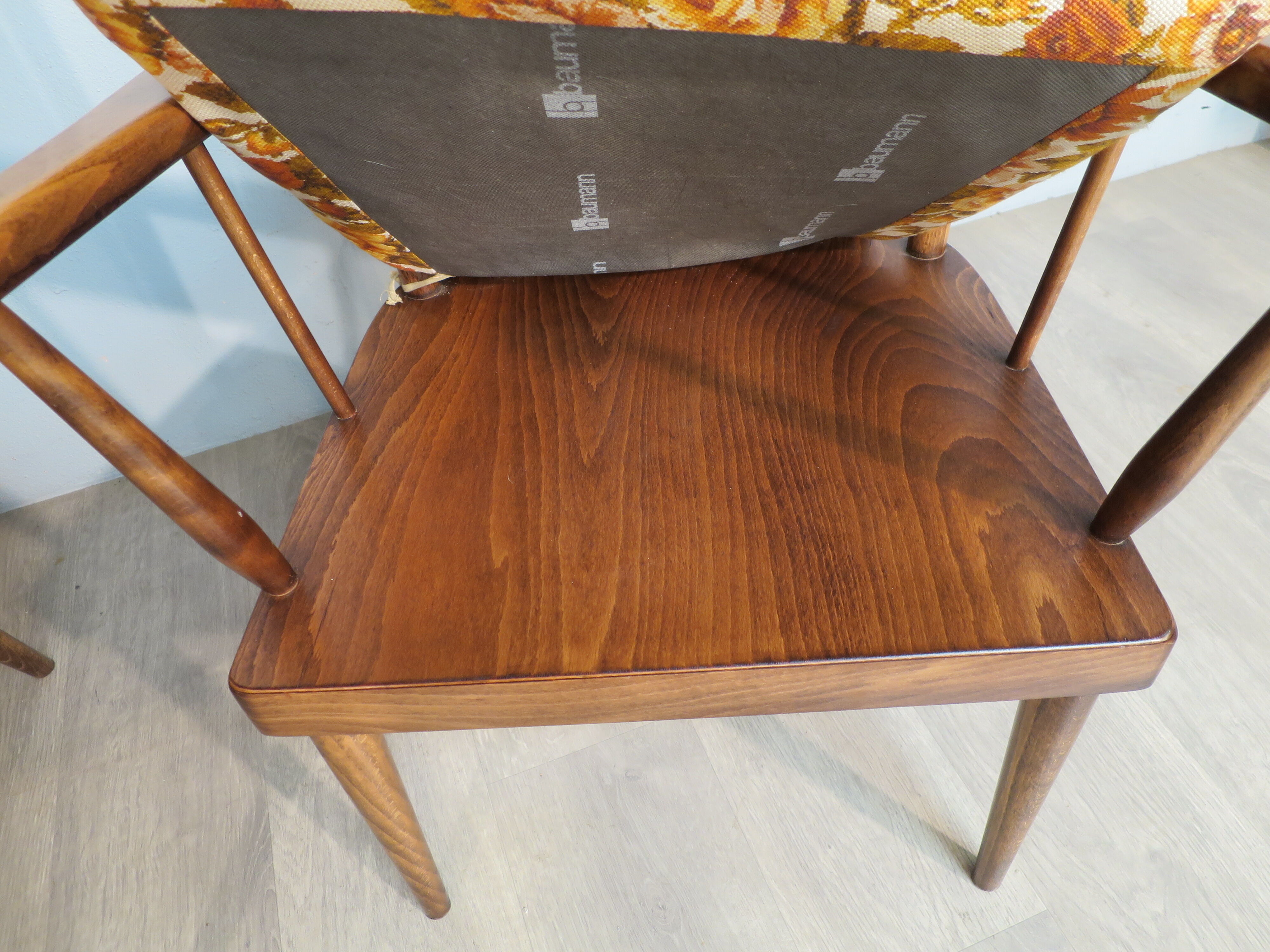 Pair of Baumann fan chairs