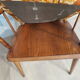 Paire de fauteuils Baumann éventail