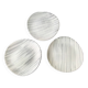 3 Niderviller ceramic dinner plates, Voile model