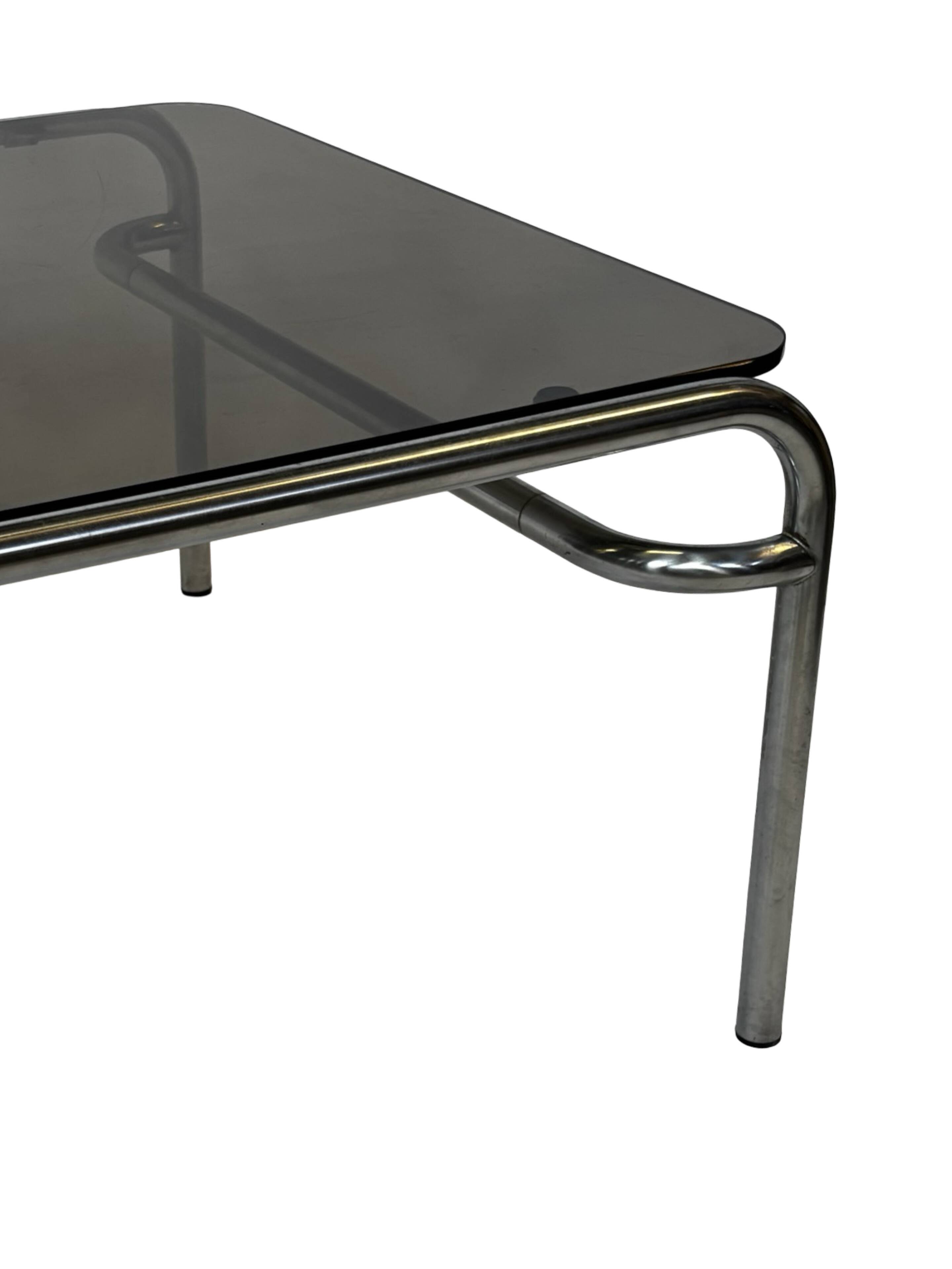 Vintage Coffee Table Walter Antonis TE41 Tubular Chrome ’t Spectrum 1974