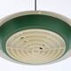 Rare big Lyfa Space Age pendant lamp / Mid-century Danish modern design / 1960s / 1970s / green