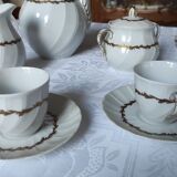 Coffee service and dessert 29 pieces porcelain Bernardaud