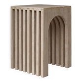 BALANCE side table in travertine