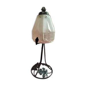 lampe fer forgé et son