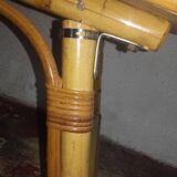 Rattan and bamboo bar cabinet