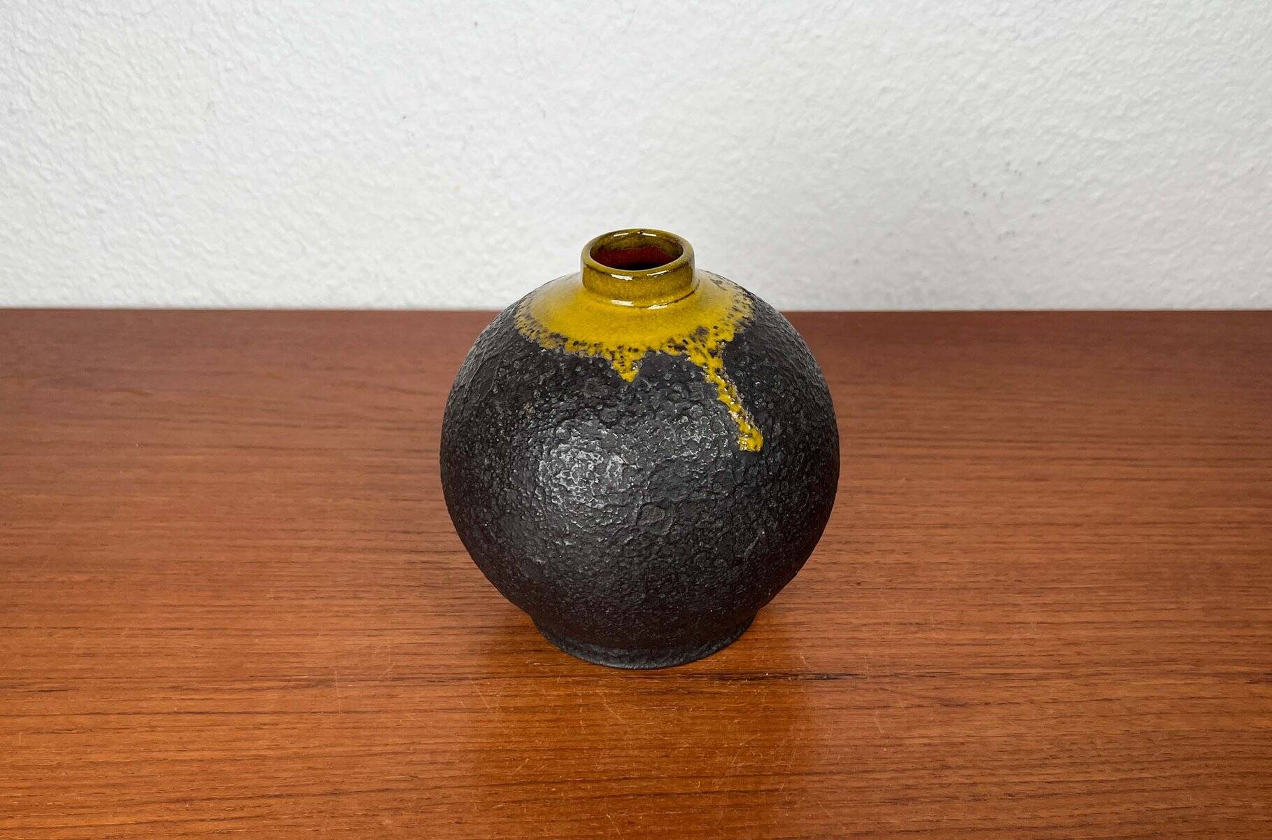 Mid-Century Modern German Studio Pottery Vase by Melitta Teubner, 1960s