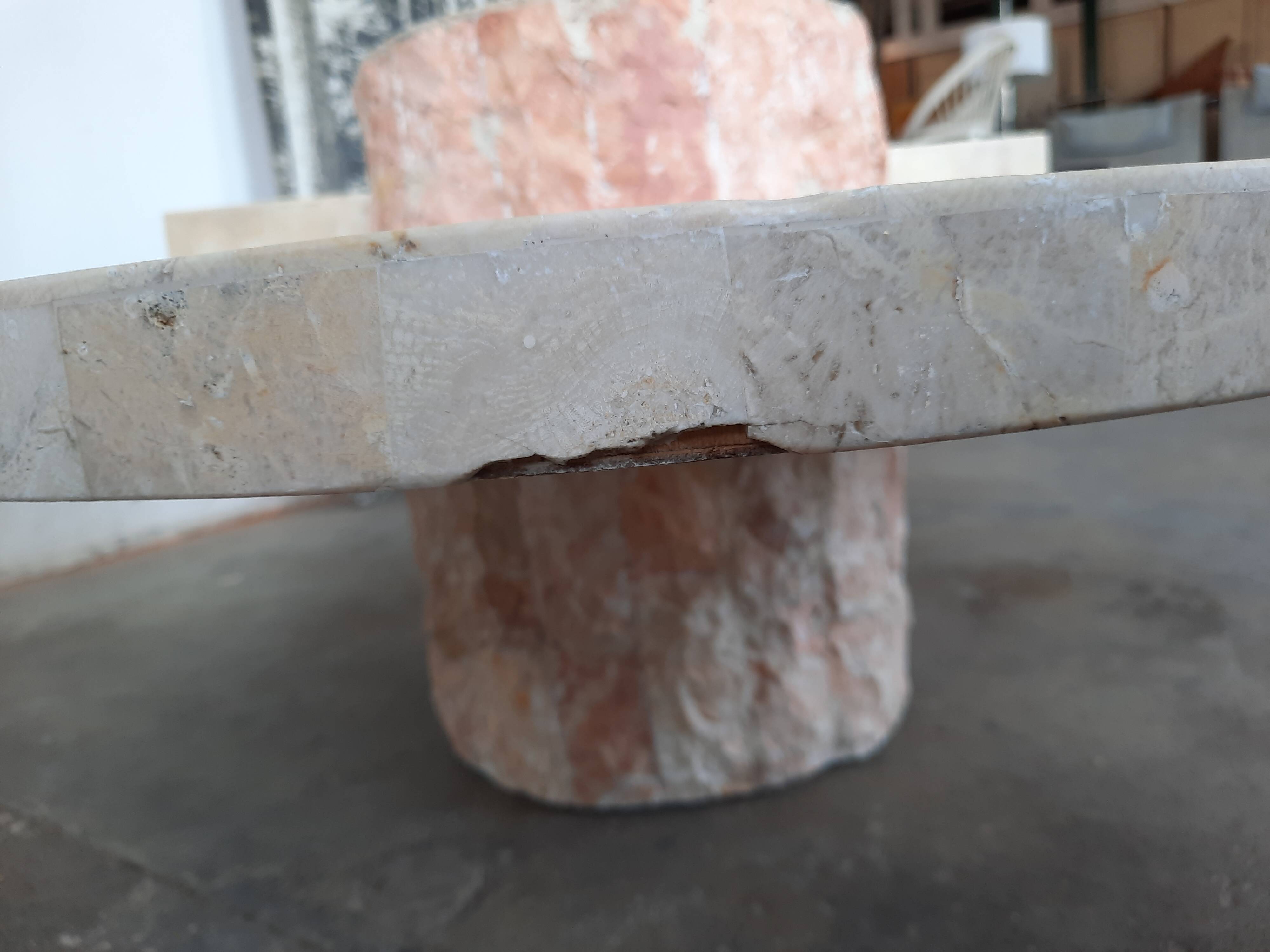 Magnussen Ponte Travertine Veneer Coffee Table