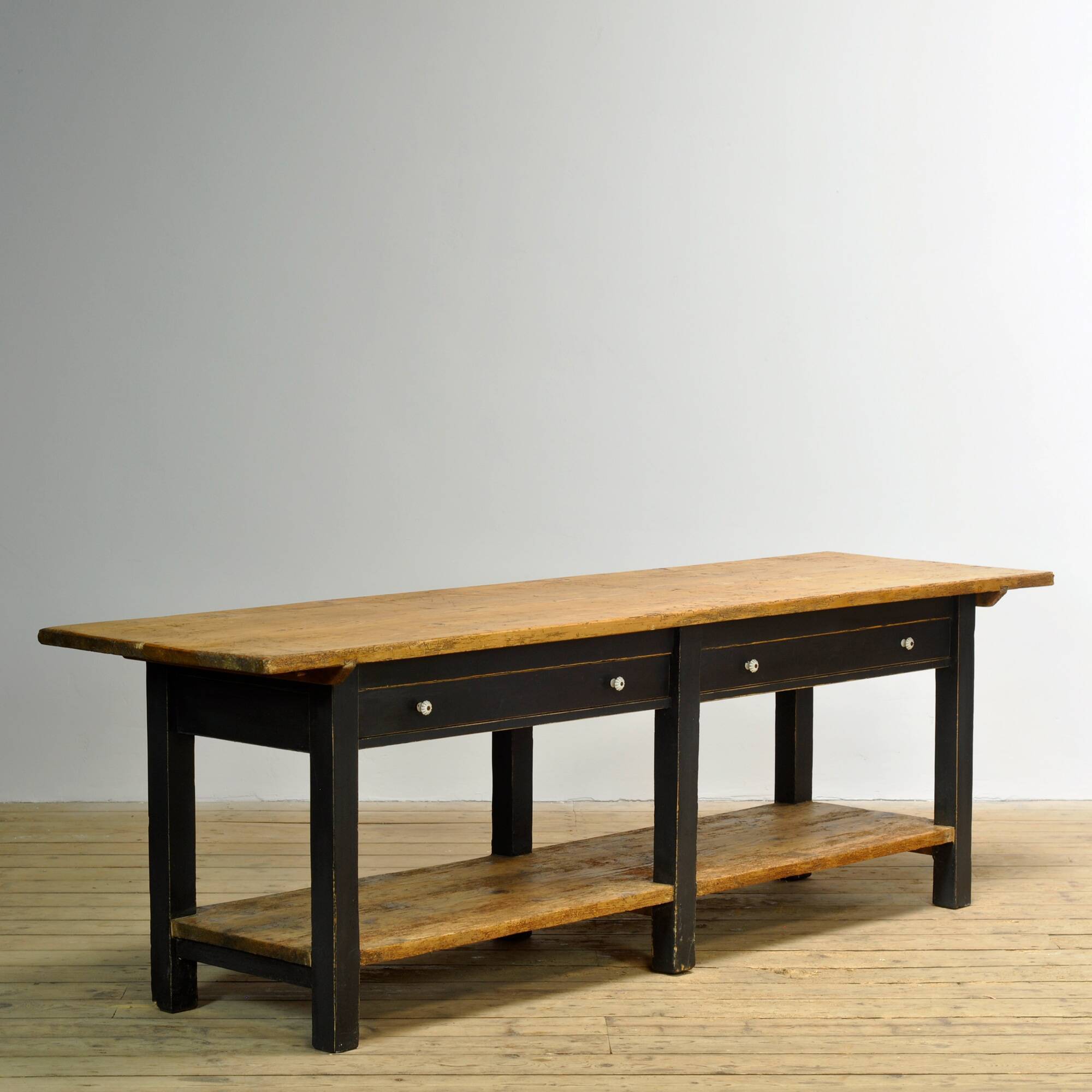 Pine kitchen/ prep table , circa 1920