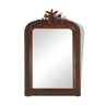 Louis Philippe mirror in plaster and wood with handcrafted decorations, France ca. 1900