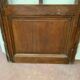 Solid oak passage gate glass door with large 20th century tiles