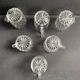 6 old Baccarat cups size 6406