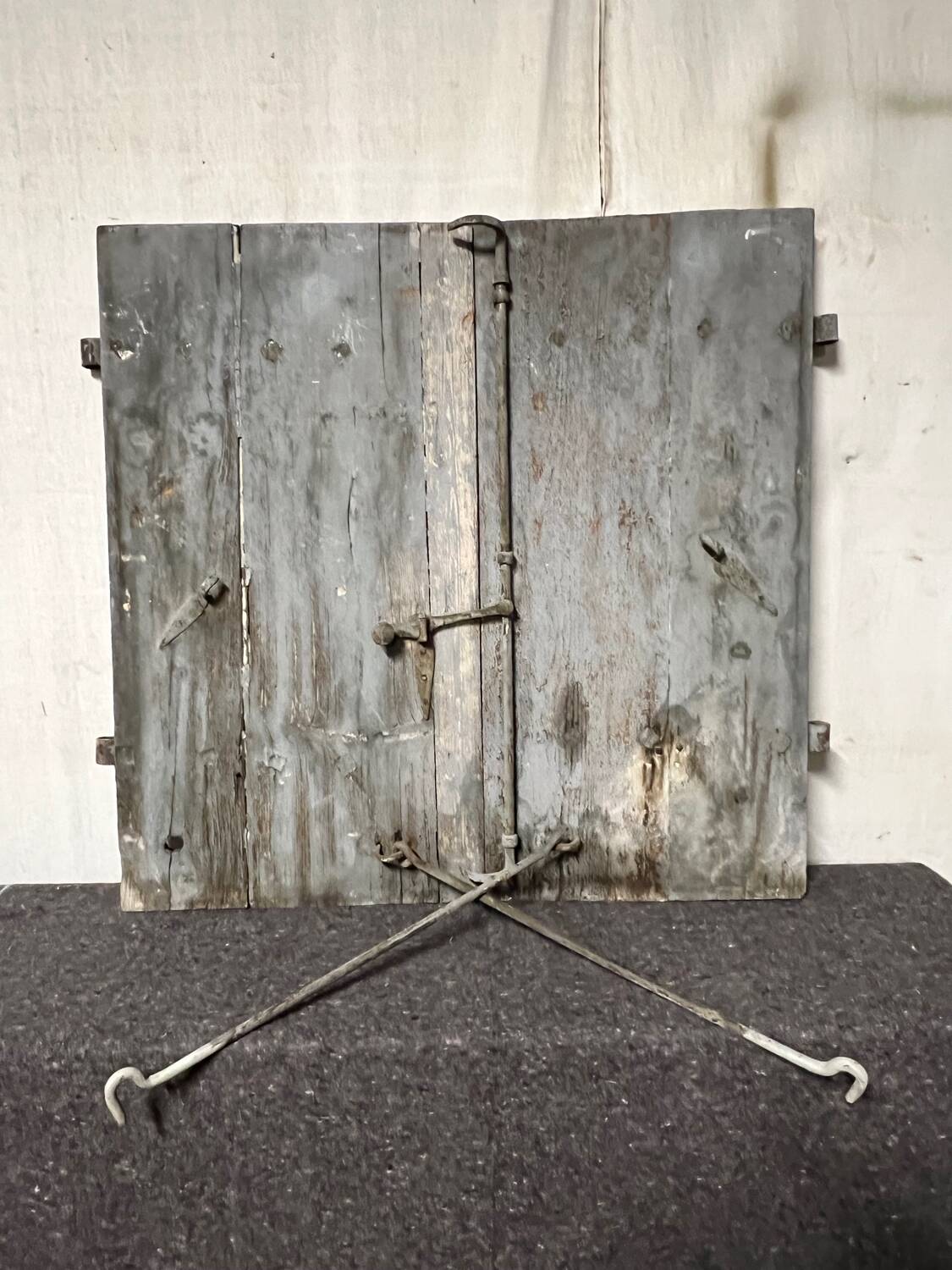 Pair of old shutters