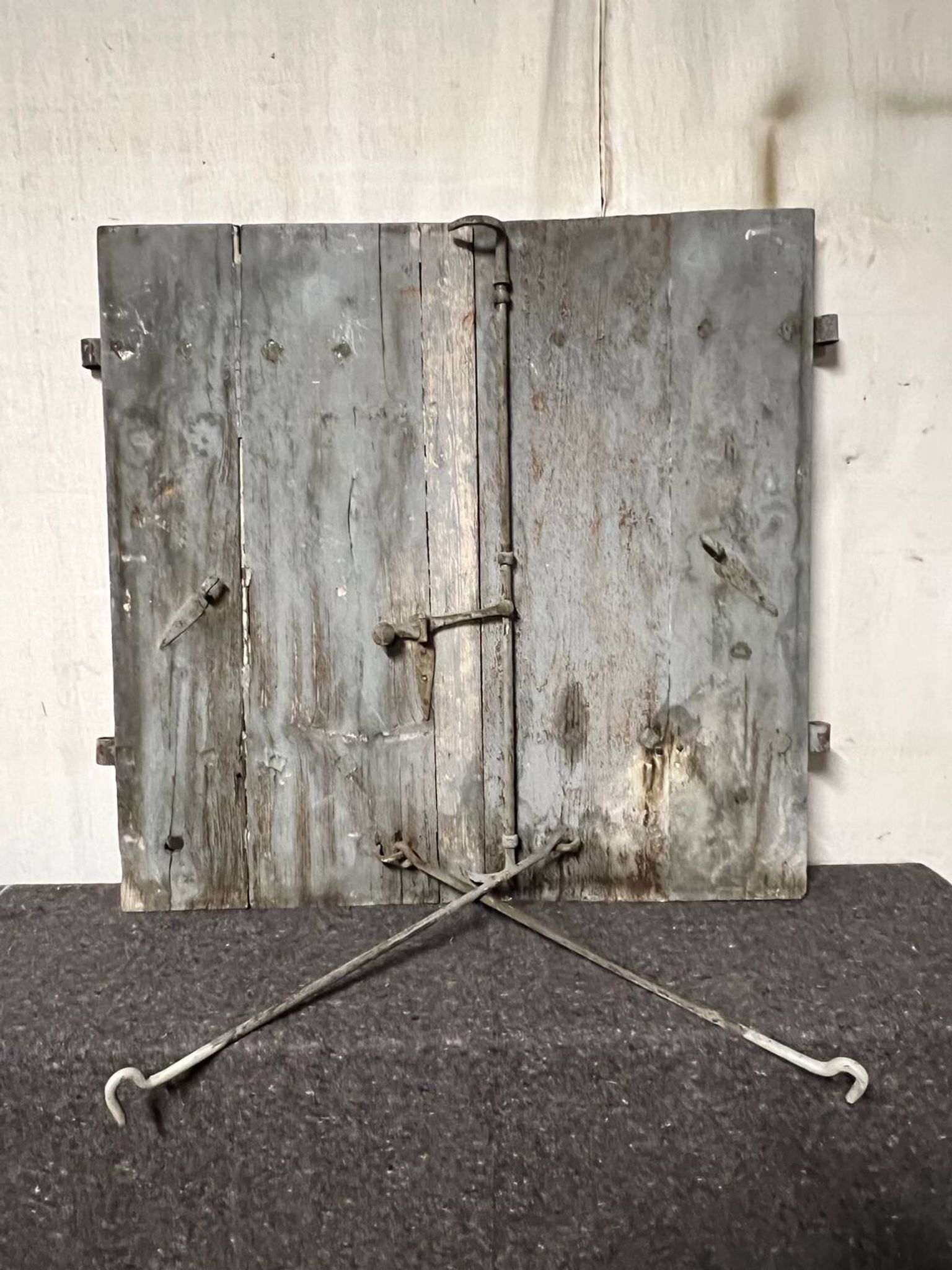 Pair of old shutters