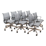 Set of 8 Setu office armchairs, Herman Miller
