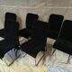 Vintage chrome chairs from the early 1980s.