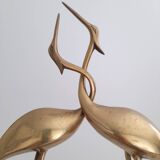 Couple of brass cranes