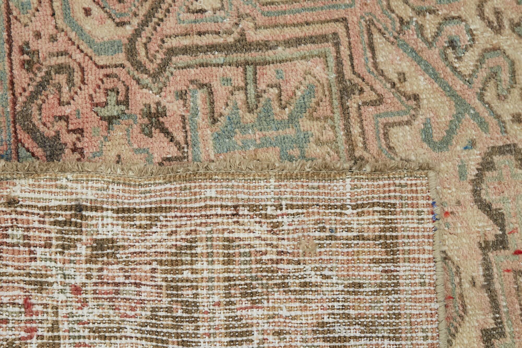 1970s 257 cm x 338 cm beige wool carpet