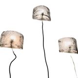 Set of 3 Italian Wall Lamps from the 1970s by Carlos Nazon for Mazzega