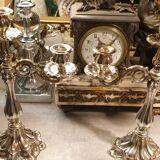 Pair of silver candlesticks 800