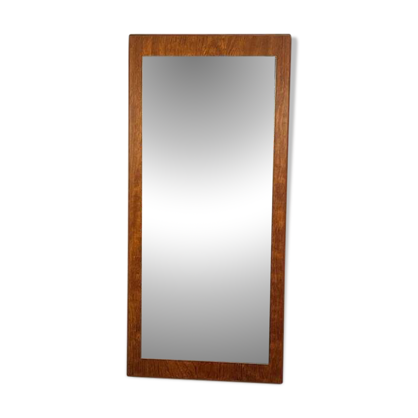 Miroir vintage XL en teck, Scandinavie, années 1970