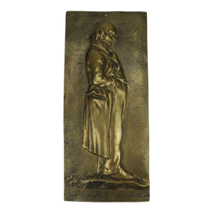 Plaque bronze Béranger - antique