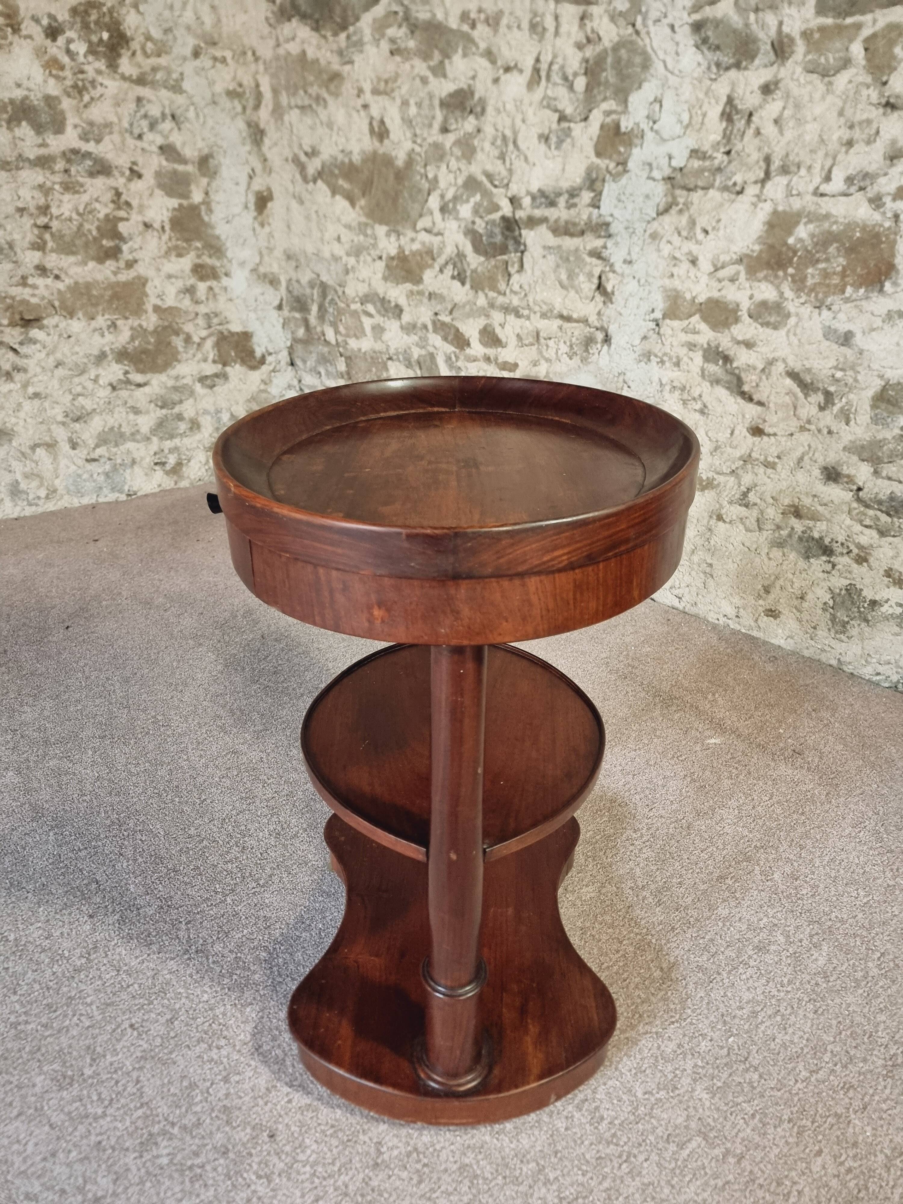 Empire style wooden rolling trolley – France, 1930s