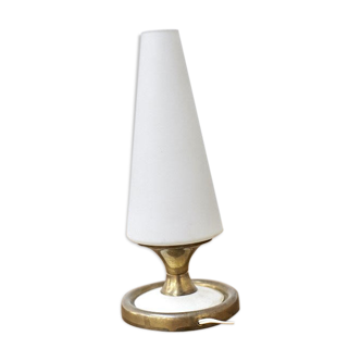 Small lamp vintage white and gold