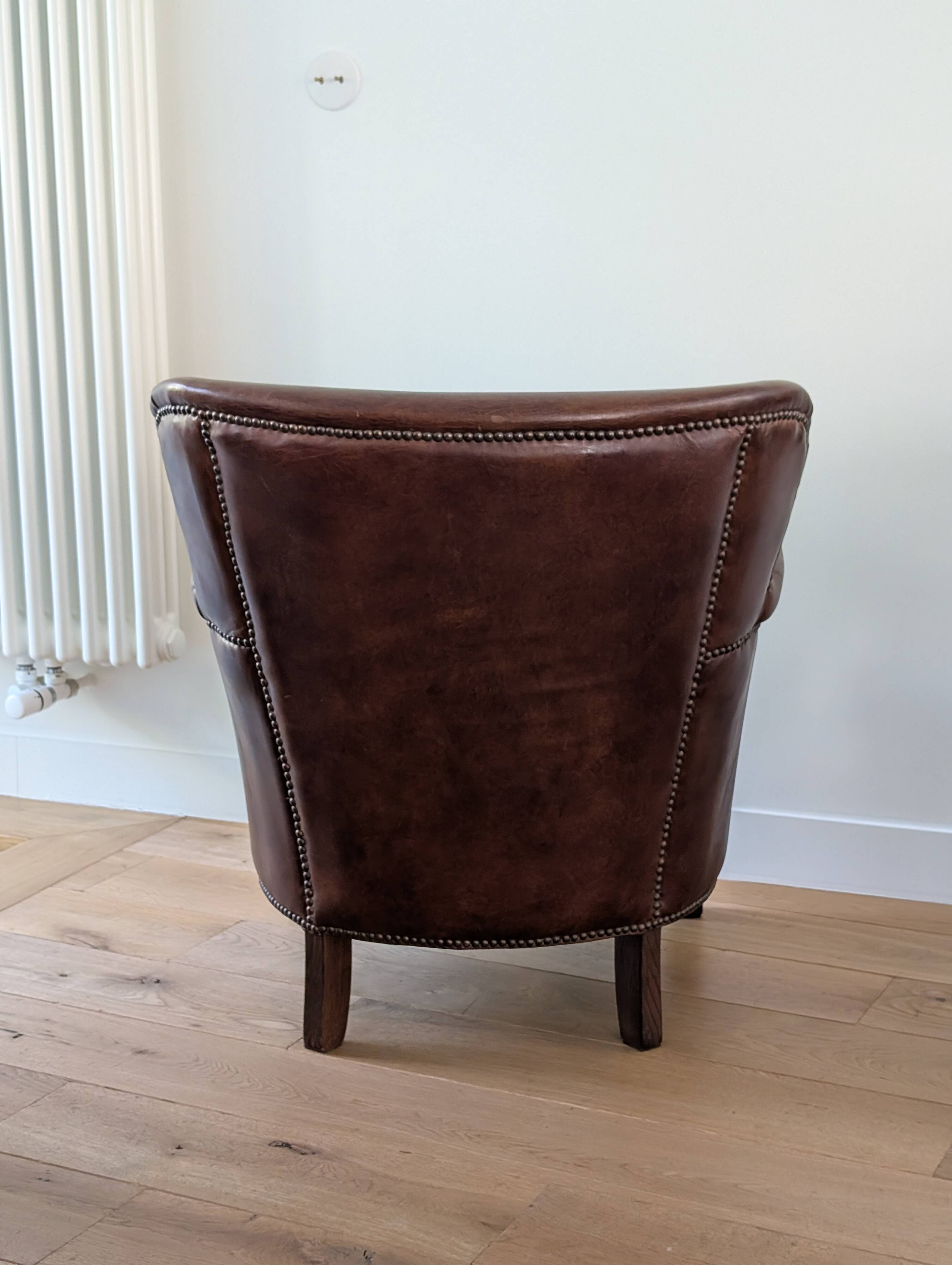 Fauteuil club du professeur Turner