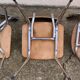 Mismatched formica chairs and stool 1960