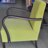 Fauteuil Art déco vert, vers les années 1920