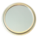 Miroir rond vintage cadre métal doré 44 cm Ø