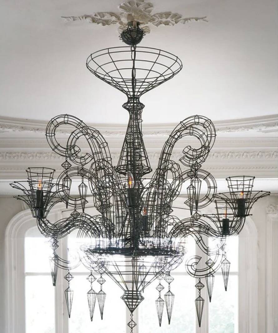 Forestier Angelus XL Chandelier – 113 cm Modern French Pendant Lamp