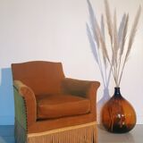 Velvet toad armchair