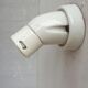 Angled wall lamp Art Deco porcelain