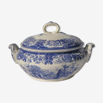 Soup pot in earthenware Villeroy & Boch model Blue Burgenland - Perfect condition